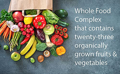 Modern Organics Vitamin C 500mg | Whole Food Acerola Vitamin C + 23 Organic Fruits | 60 Vegan Capsules