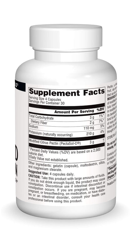 Source Naturals PectImmune: Modified Citrus Pectin for Cellular Immune Health, 750 mg, 120 capsules
