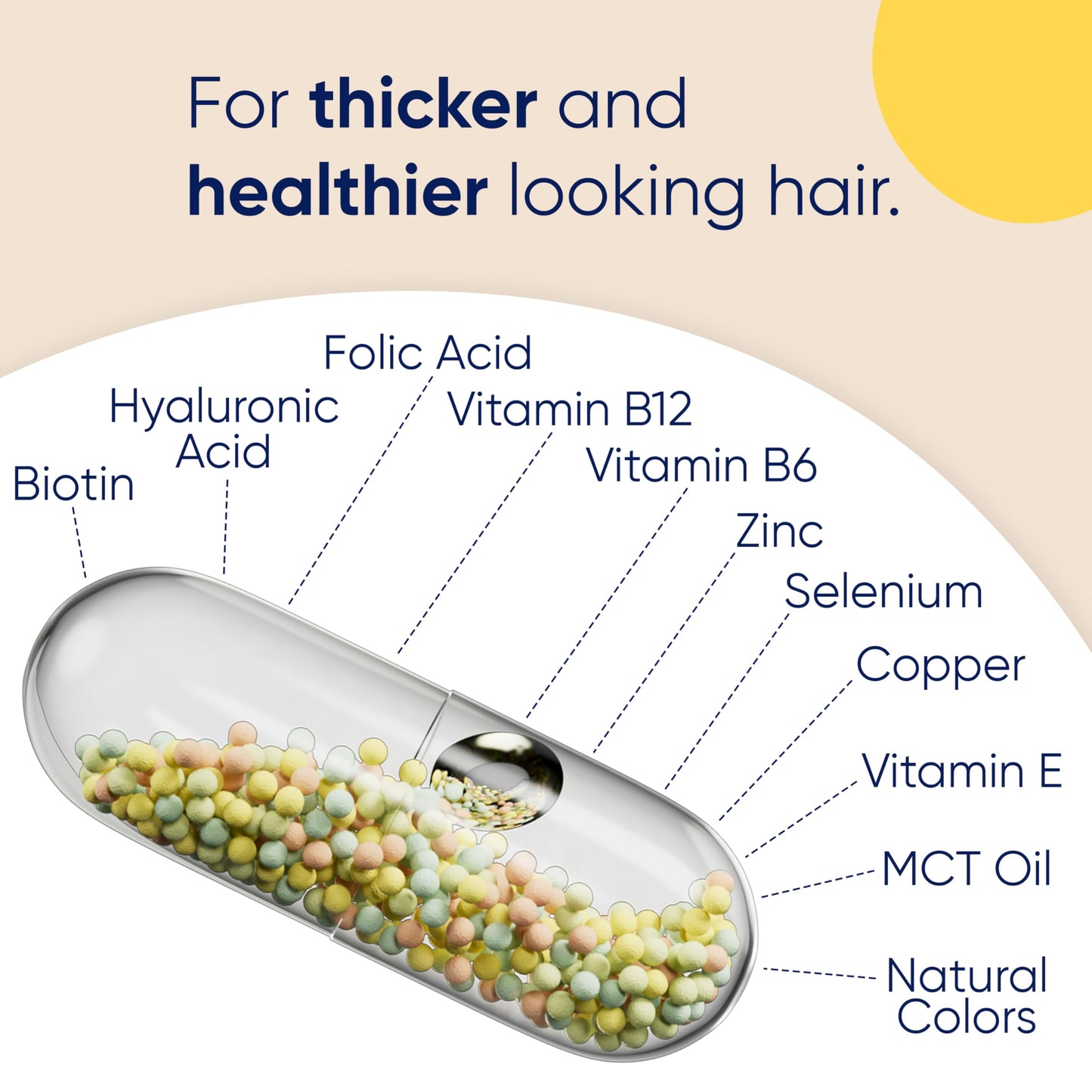 Moerie Hair Growth Supplements for Women & Men – Beadlet Delivery