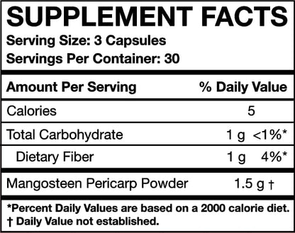 MOJObody Mangosteen Pericarp Capsules 2PK – Freeze-Dried, 90 Veggie Capsules, Xanthone Rich