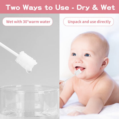 Mokoala 60Pcs Baby Tongue Cleaner & Disposable Infant Mouth Cleaner - Safe Care for 0-36 Months