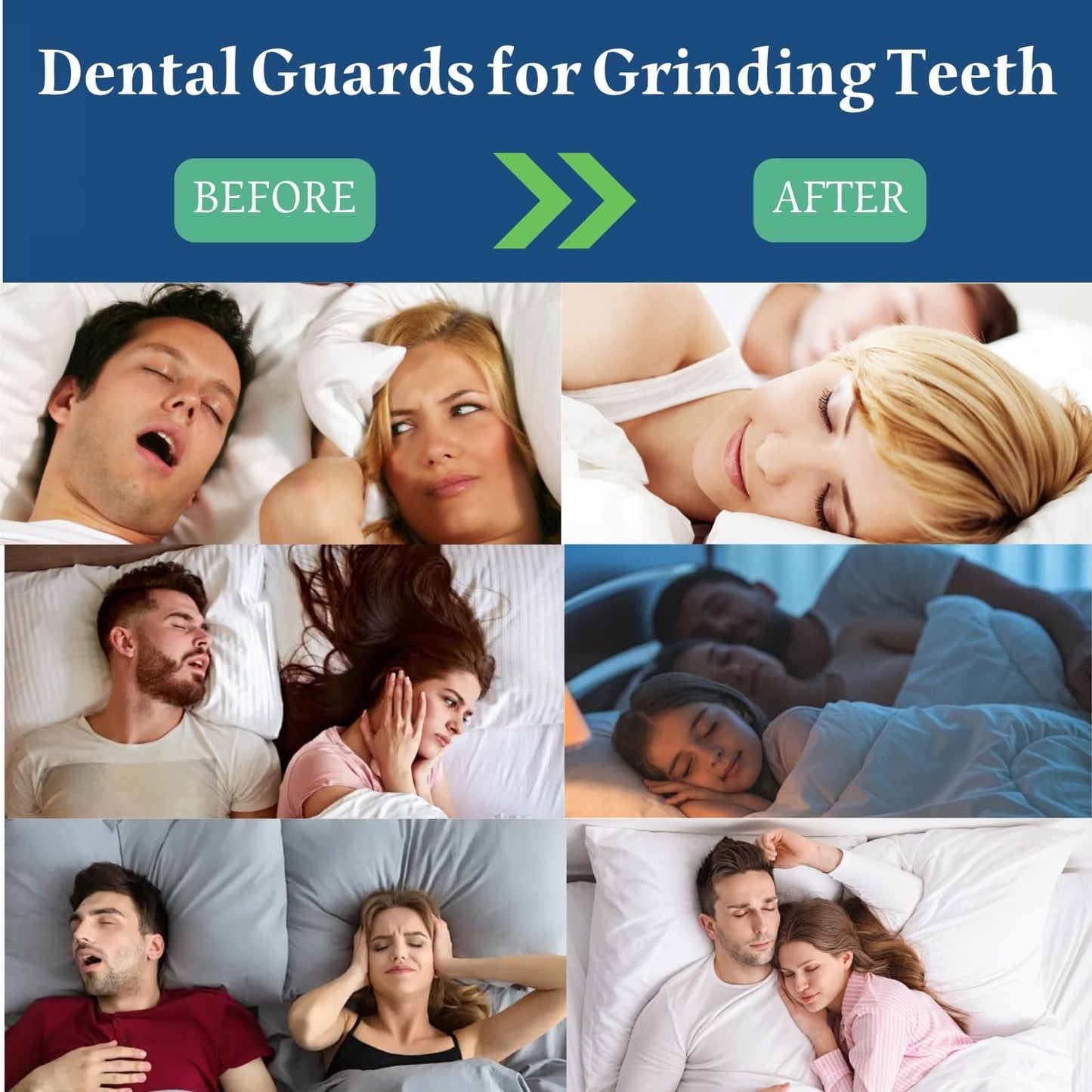 Mouth Guard for Clenching Teeth at Night - 4 Pcs Night Guards for Teeth Grinding