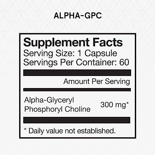 Momentous Alpha GPC Supplement – Cognitive Support, NSF Certified for Sport, GMO- & Gluten-Free | 60 Servings