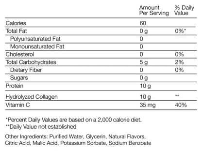 Momentous Collagen Shot - Hydrolyzed Collagen + Vitamin C, NSF Certified for Sport, Orange Mango, 15 Servings