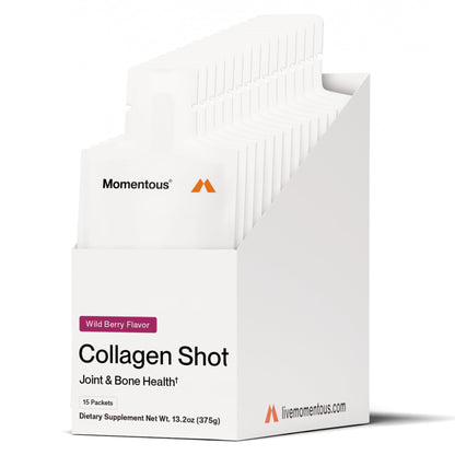 Momentous Collagen Shot - Hydrolyzed Collagen & Vitamin C | NSF Certified