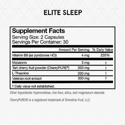 Momentous Elite Sleep Capsules | Vegan, Gluten-Free, NSF Certified for Sport – 30 Servings