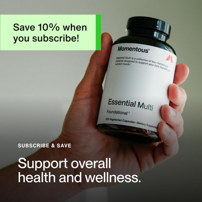 Momentous Essential Multivitamin for Women & Men | NSF Certified for Sport | GMO- & Gluten-Free | 30 Servings