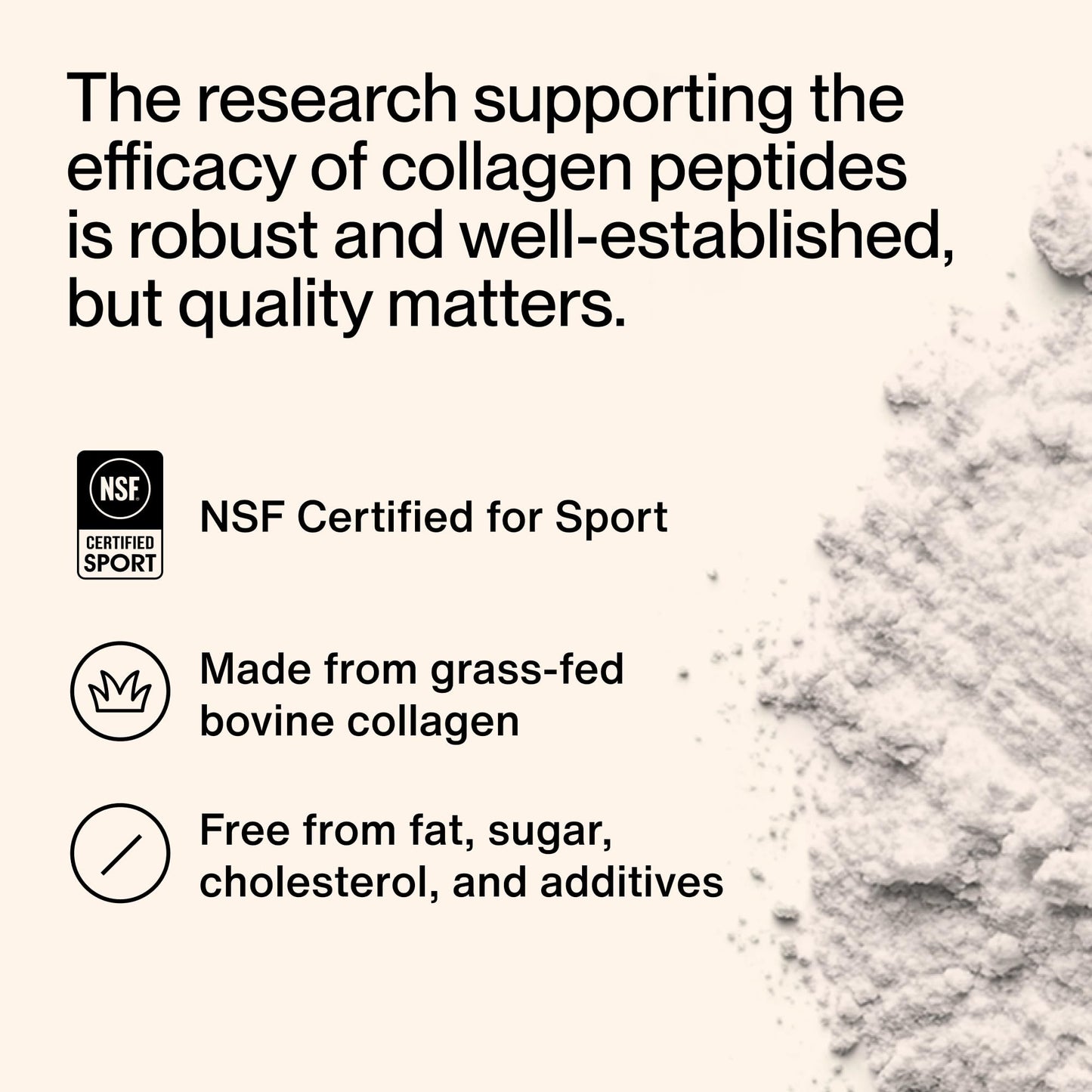 Momentous Grass-Fed Collagen Peptides Powder with Fortigel & Vitamin C – NSF Certified for Sport