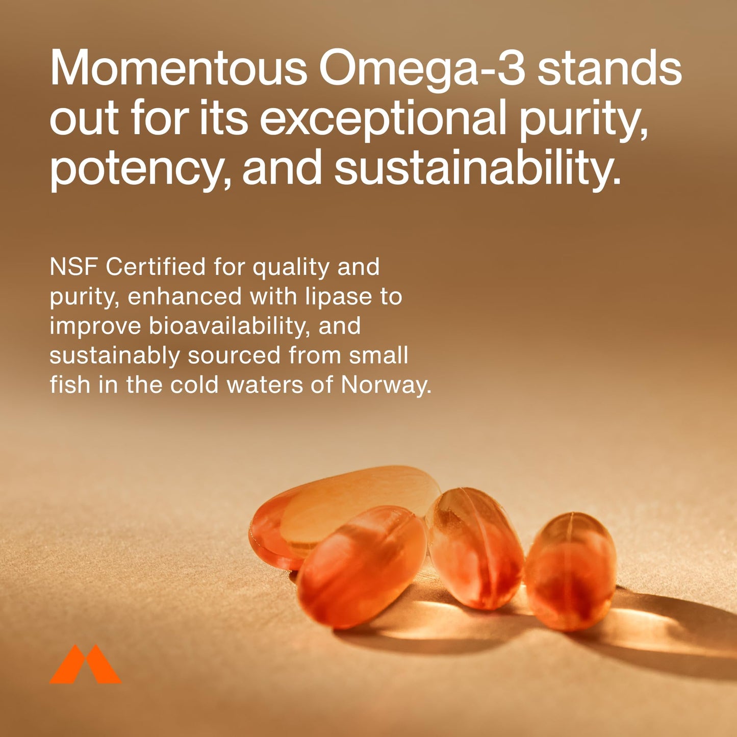 Momentous Omega-3 Fish Oil - 1,600 mg EPA & DHA, NSF Certified for Sport