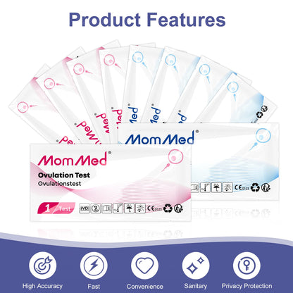 MomMed Ovulation & Pregnancy Test Strips Combo Kit – 20 Count