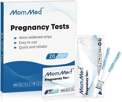 MomMed 15-Pack Early Detection Pregnancy Test Strips – 99% Accurate, Individually Sealed