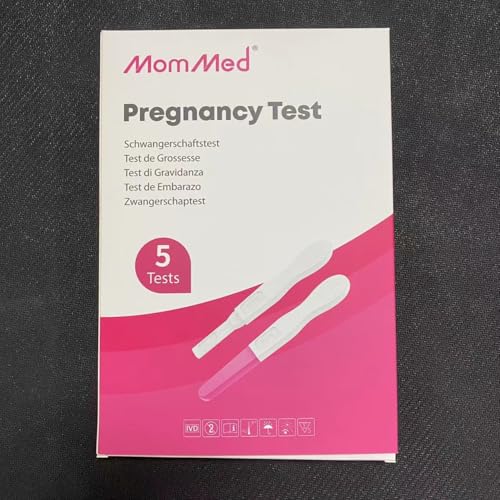 MomMed Pregnancy Test - 5 HCG Midstream, Early Detection, High Sensitivity
