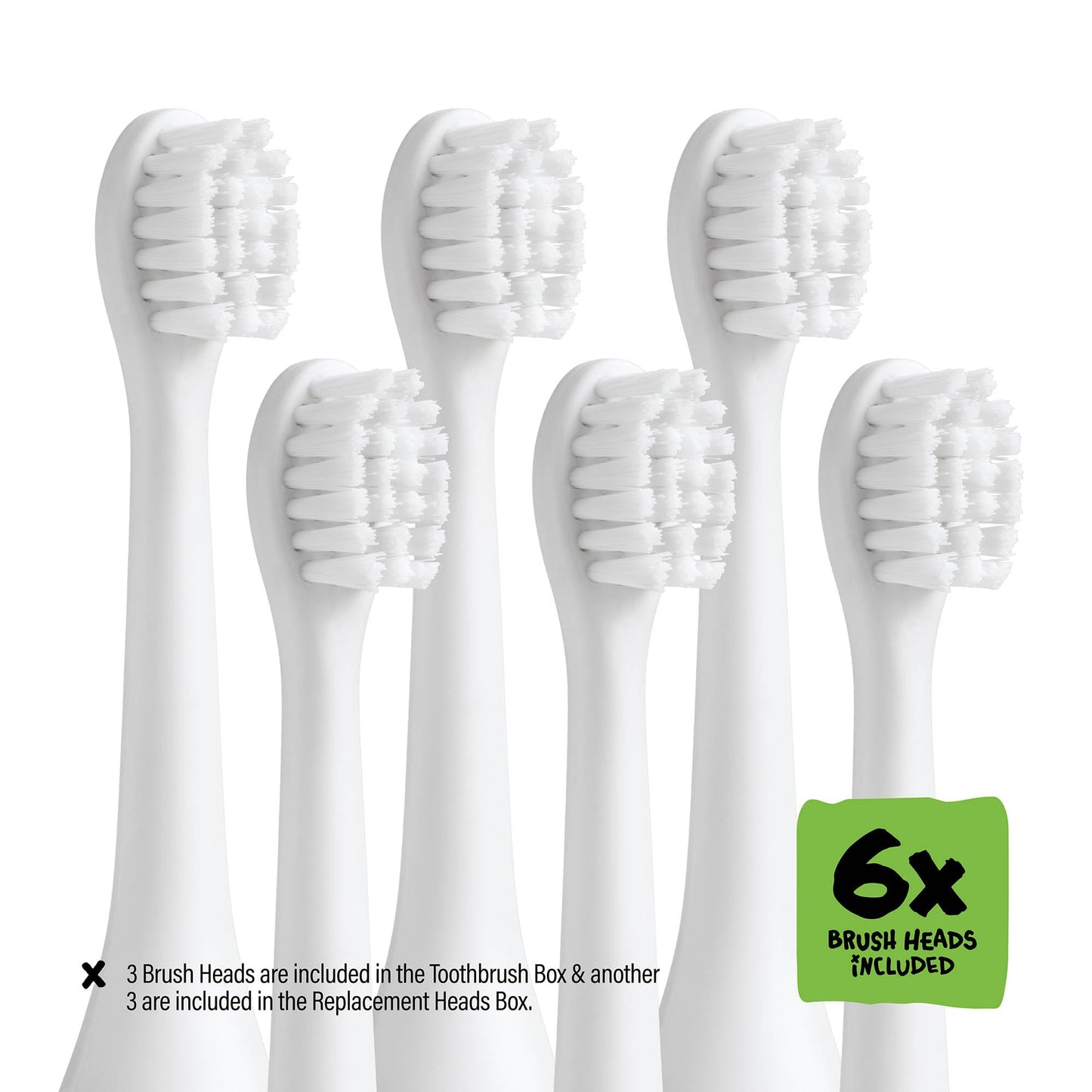 Monster Kids Electric Toothbrush – Made by Dentists, Rechargeable, 2-Min Timer, 6 Heads
