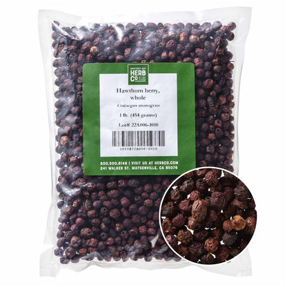Monterey Bay Herb Co. Hawthorn Berries Whole 1 lb – Teas, Jams & Beverages