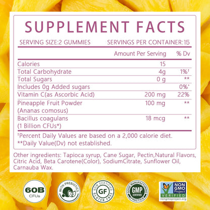 Montue Premium Diamond Feminine Balance Gummies – pH Balance, Probiotics, Prebiotics, Vegan