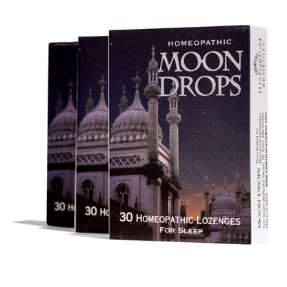 Moon Drops Sleep Aid Lozenges (3 Pack) – Homeopathic Vanilla, Coffea Cruda 12X, Vegan & Gluten-Free