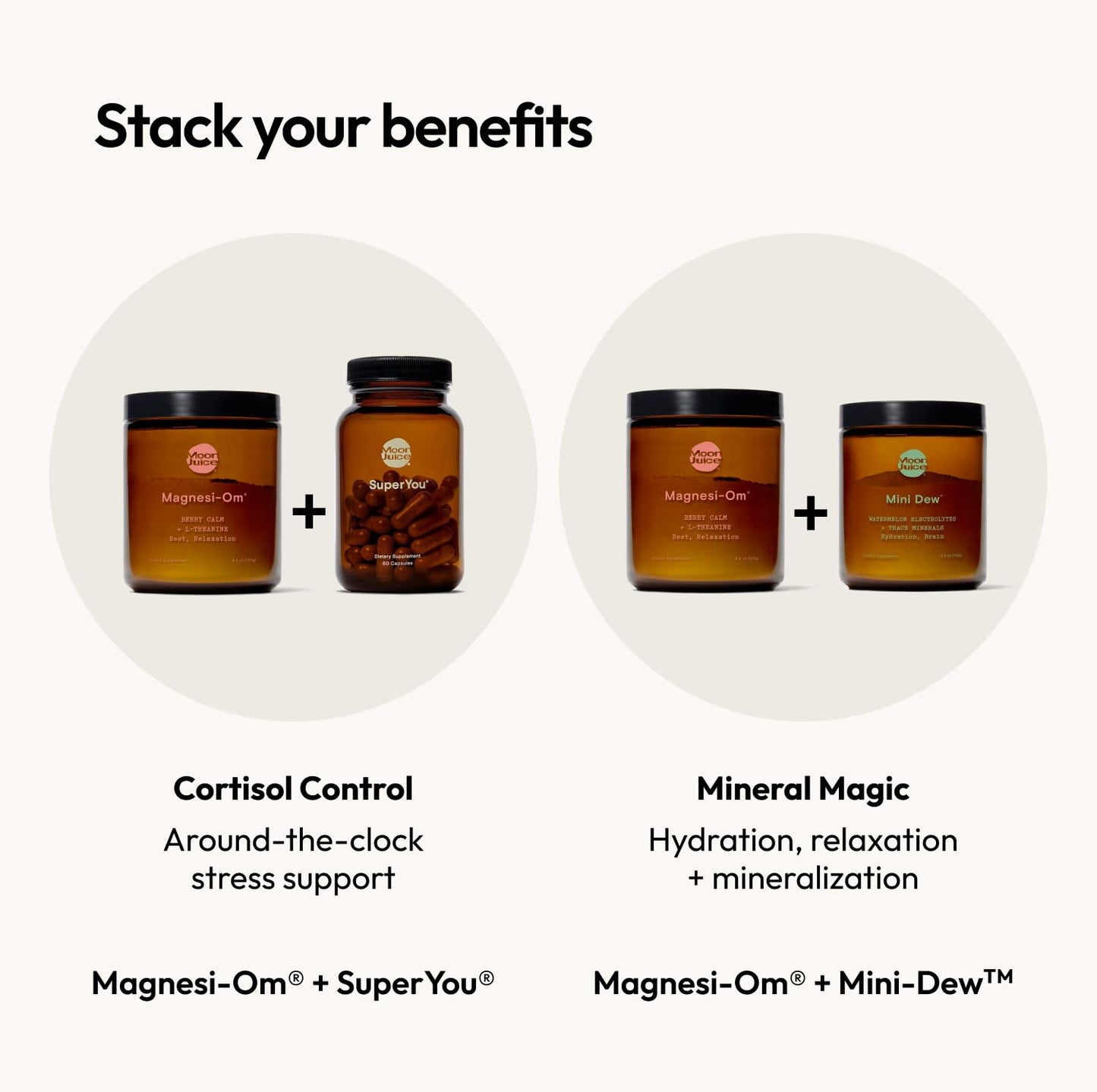 Moon Juice Magnesi-Om Magnesium Powder with L-Theanine – Rest, Relaxation & Regularity | Vegan, Non-GMO, Sugar-Free