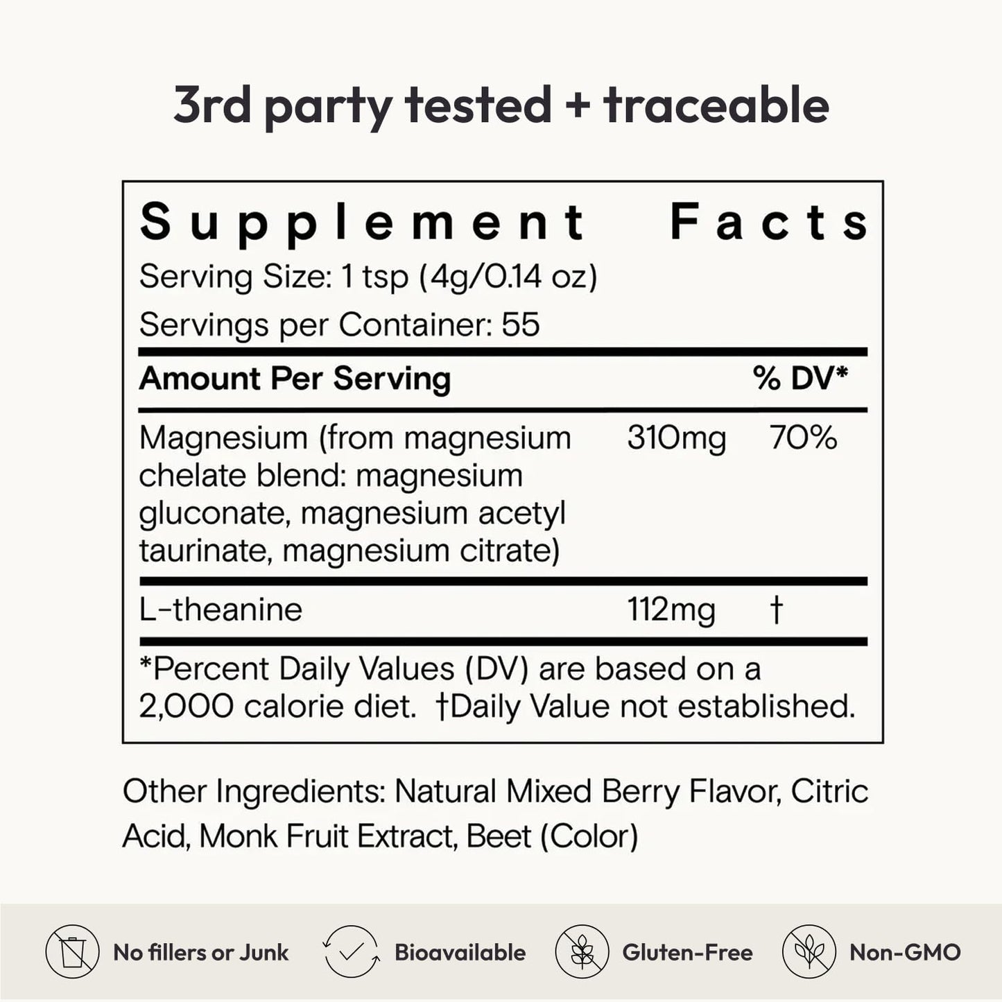 Moon Juice Magnesi-om Berry Jar – Big Mag 7.7 oz (55 Servings) | Moon Juice