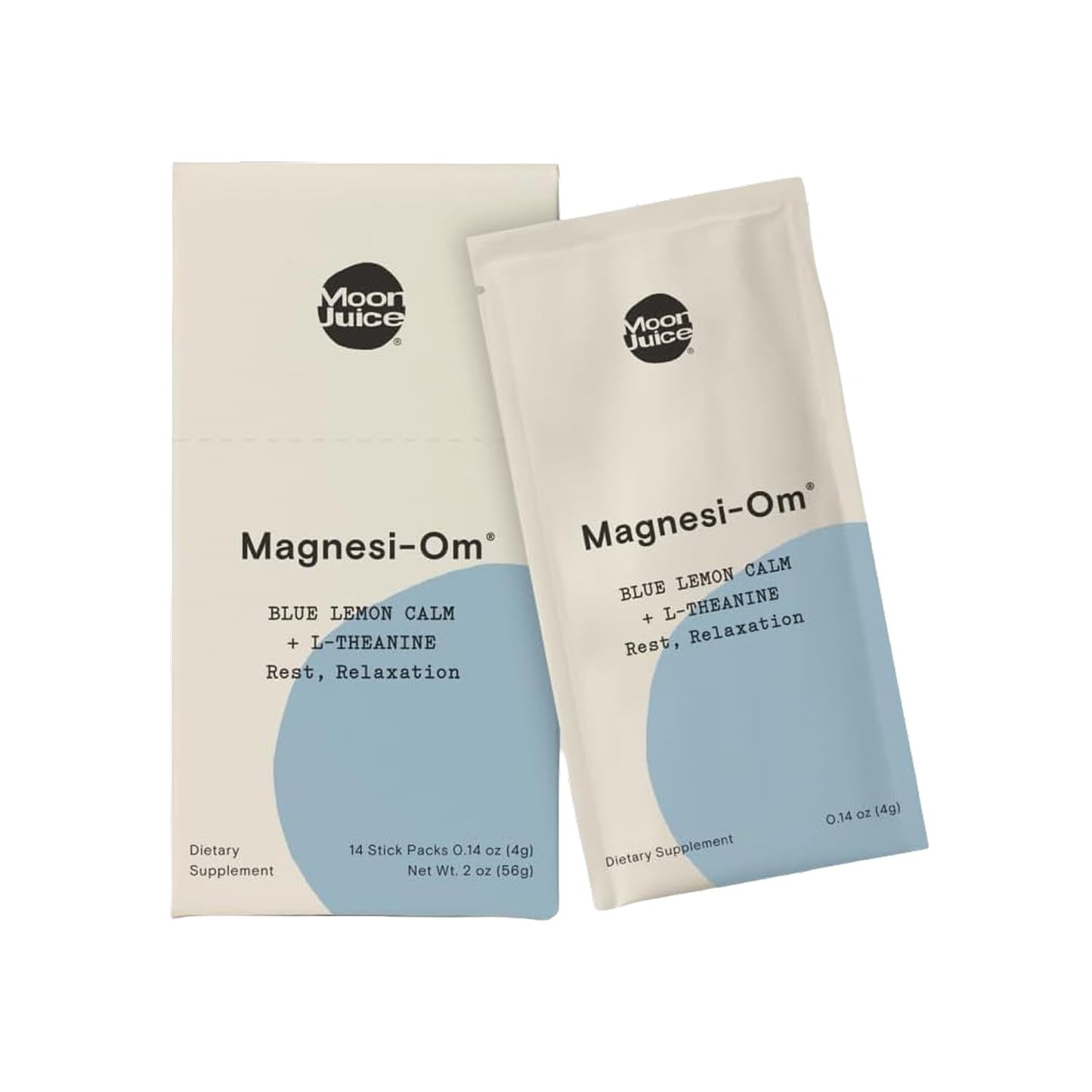 Moon Juice Magnesi-Om Blue Lemon Sticks – Magnesium + L-Theanine for Calm, Brain Health & Regularity
