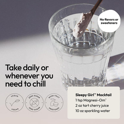 Moon Juice Magnesi-Om Magnesium Powder with L-Theanine | Sleep, Calm & Digestive Support | 30 Servings