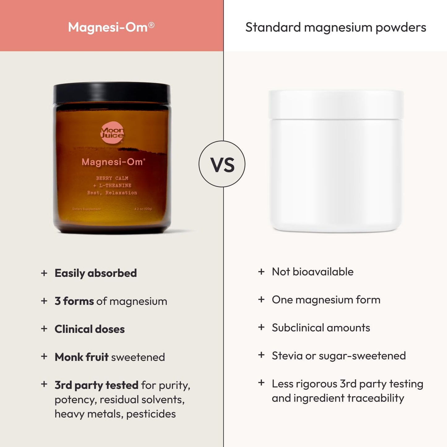 Moon Juice Magnesi-Om Magnesium Powder with L-Theanine – Rest, Relaxation & Regularity | Vegan, Non-GMO, Sugar-Free