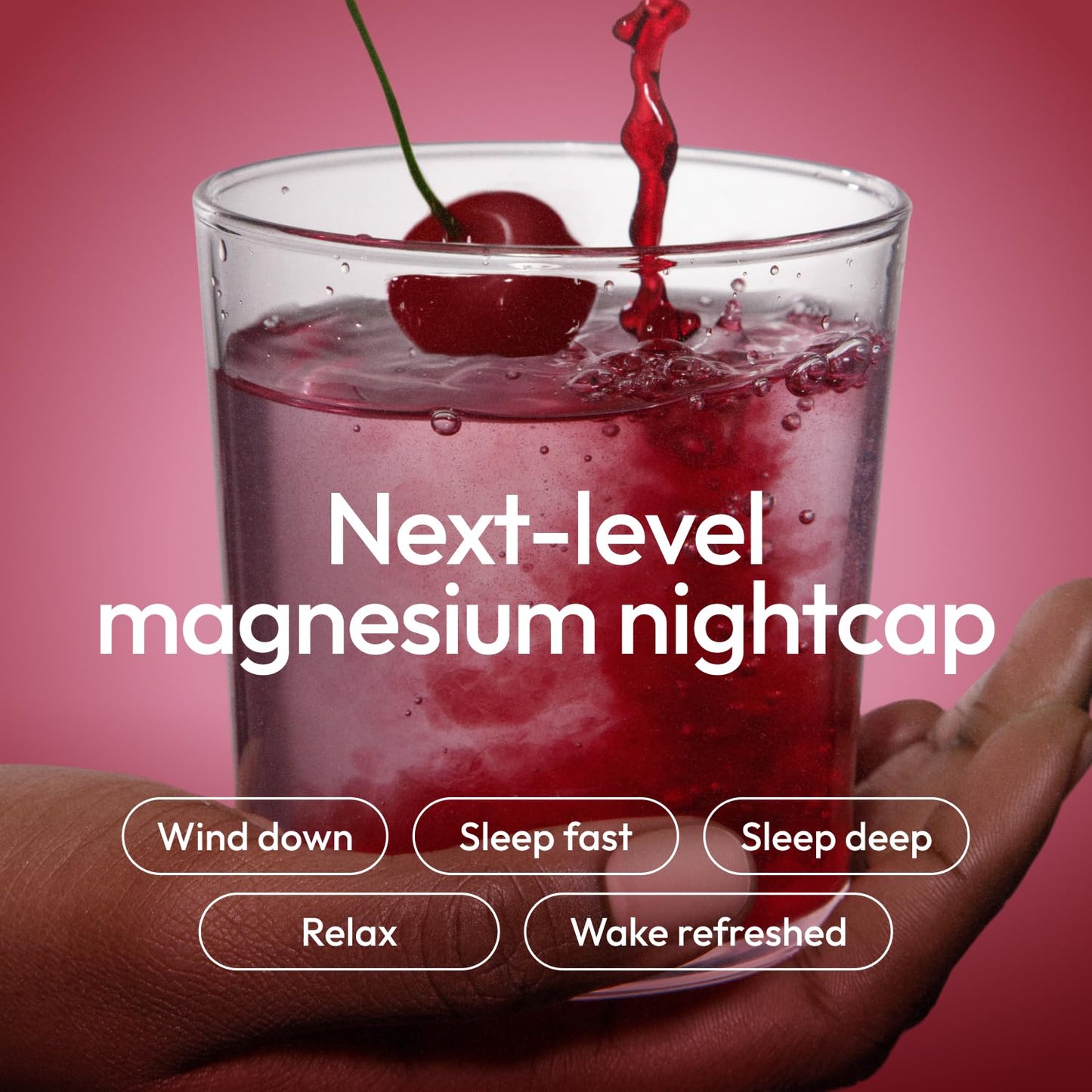 Moon Juice Sleepy Magnesi-Om – Magnesium Sleep Support with L-Theanine & Plant-Based Melatonin (Cherry, 35 Servings)