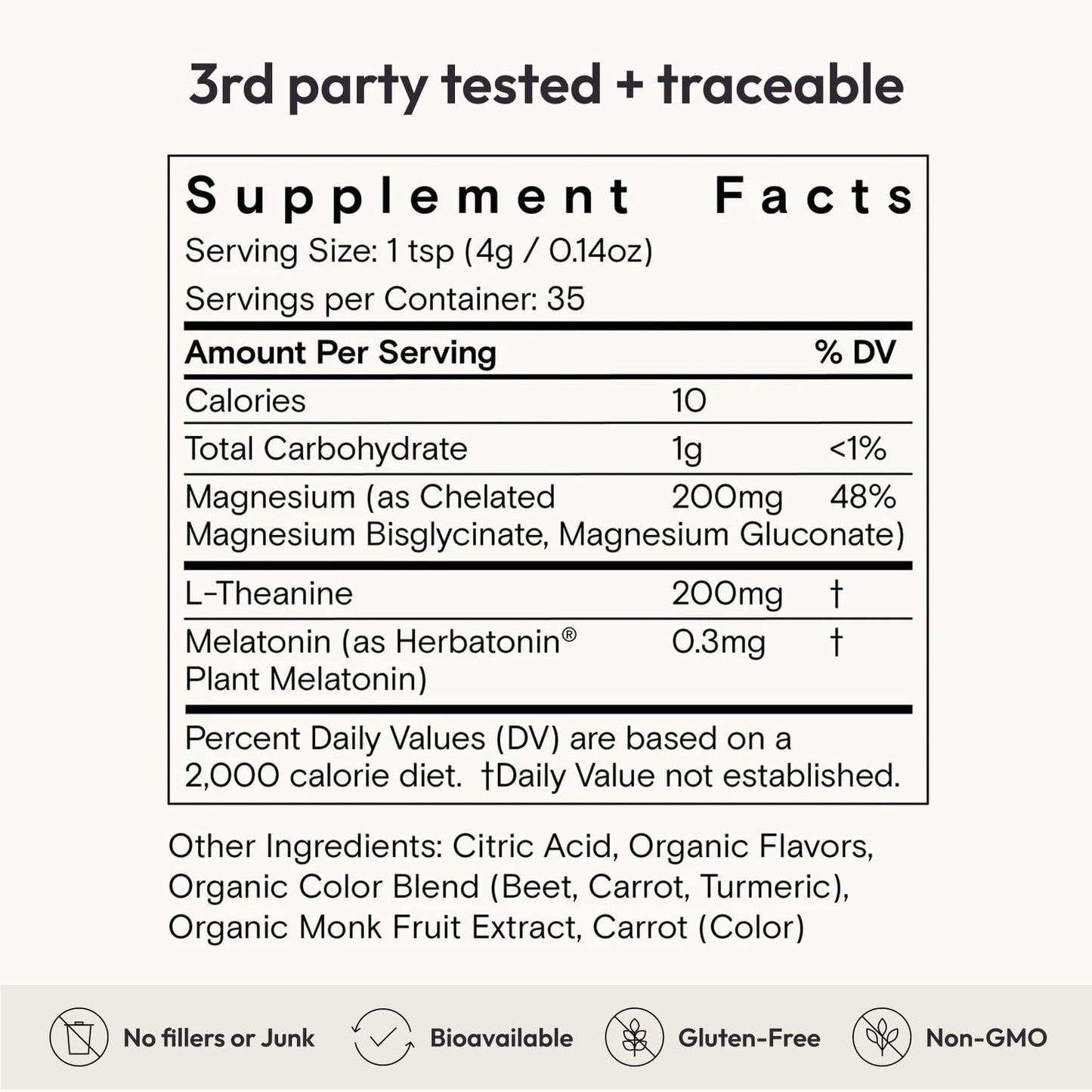 Moon Juice Sleepy Magnesi-Om – Magnesium Sleep Support with L-Theanine & Plant-Based Melatonin (Cherry, 35 Servings)