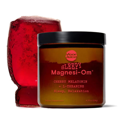 Moon Juice Sleepy Magnesi-Om – Magnesium Sleep Support with L-Theanine & Plant-Based Melatonin (Cherry, 35 Servings)