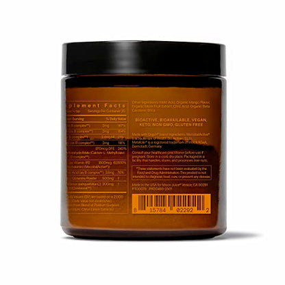 Moon Juice Ting - Mango Vitamin B Complex Powder | Sugar-Free, Caffeine-Free Energy & Digestive Support (25 Servings)