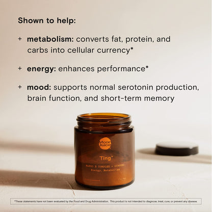 Moon Juice Ting - Mango Vitamin B Complex Powder | Sugar-Free, Caffeine-Free Energy & Digestive Support (25 Servings)
