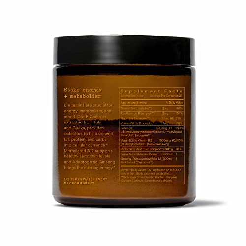 Moon Juice Ting - Mango Vitamin B Complex Powder | Sugar-Free, Caffeine-Free Energy & Digestive Support (25 Servings)