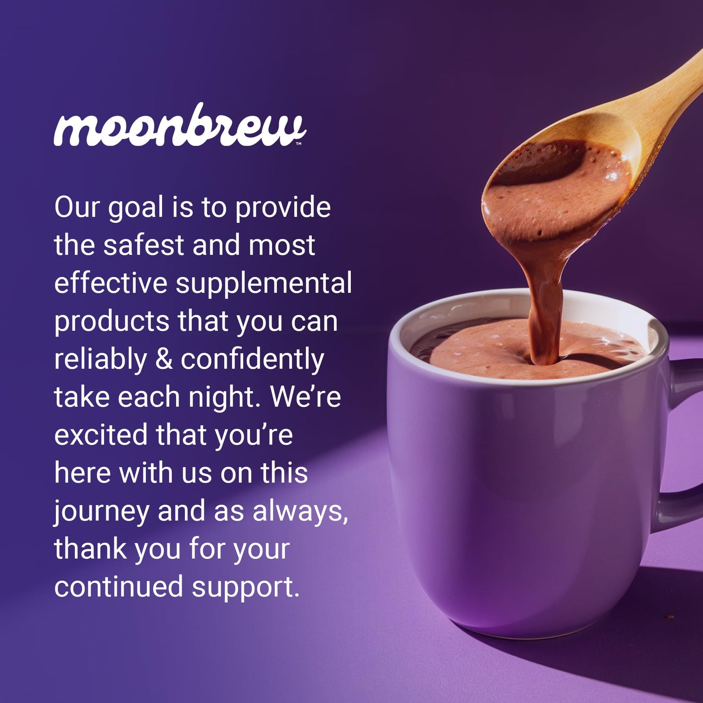 MoonBrew Nighttime Magnesium Vanilla Latte Mix — Melatonin-Free Sleep Drink with Magnesium Glycinate, L-Theanine & Chamomile