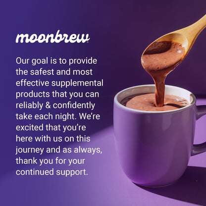 MoonBrew Nighttime Magnesium Coconut Chocolate Sleep Drink Mix – Melatonin-Free