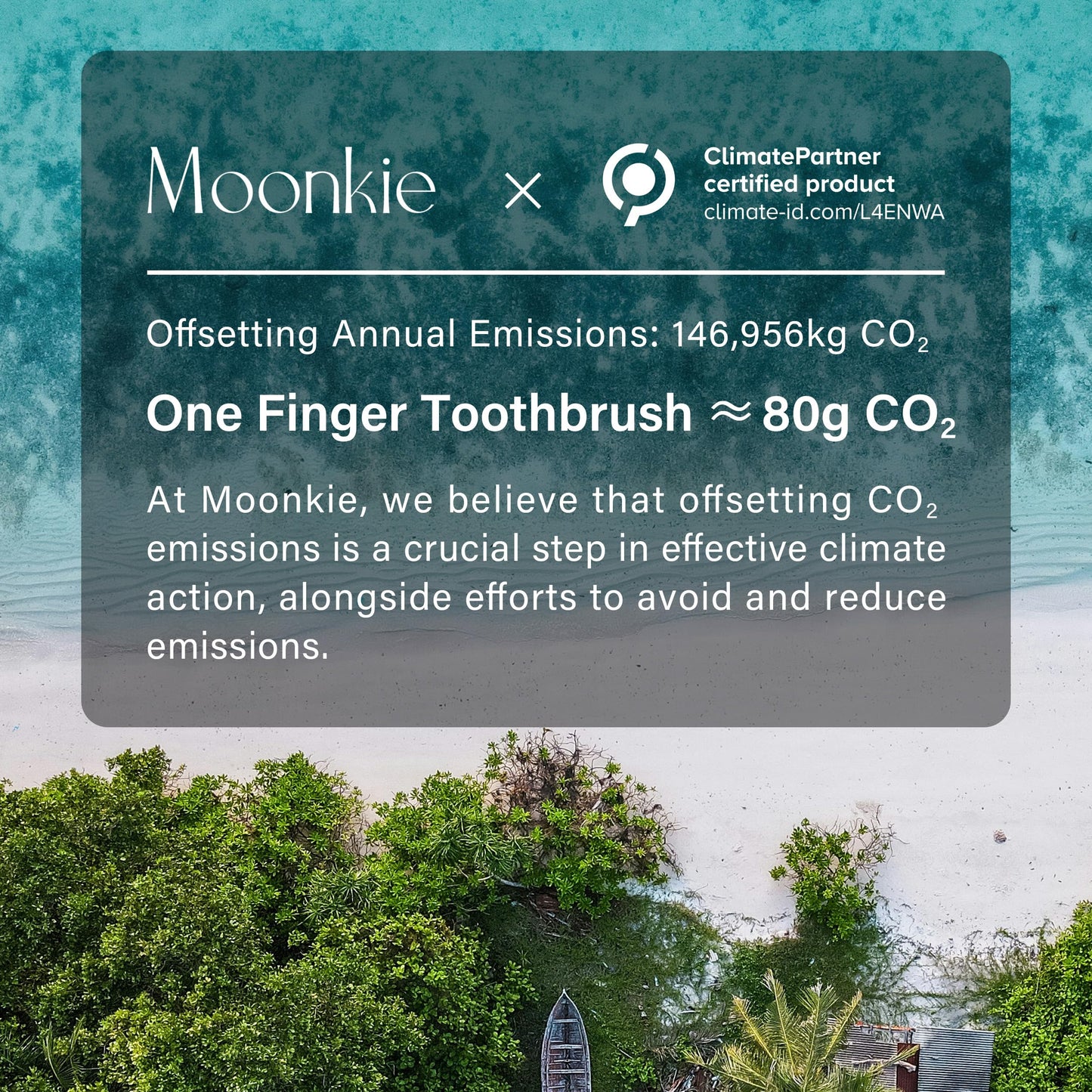 Moonkie Baby Finger Toothbrush Kit – 2 Pcs (Warm Taupe/Ivory) for 3+ Months