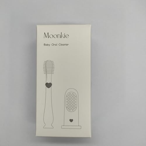 Moonkie Baby Finger Toothbrush & Tongue Cleaner Kit – Mint (2 Pcs)