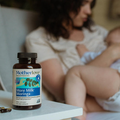 Motherlove More Milk Moringa (180 Liquid Caps) – Fenugreek-Free Lactation Support with Organic Moringa, Blessed Thistle, Nettle & Fennel | Vegan, Non-GMO