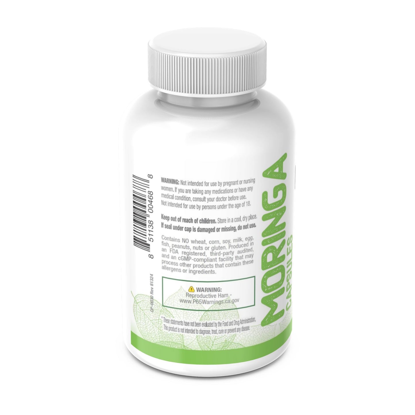 Moringa Capsules - Dietary Fiber Nutritional Supplements