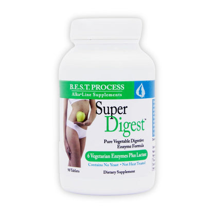 Morter HealthSystem SuperDigest – Multi-Enzyme Digestive Support with Alfalfa, Papain & Bromelain (Vegetarian Friendly)