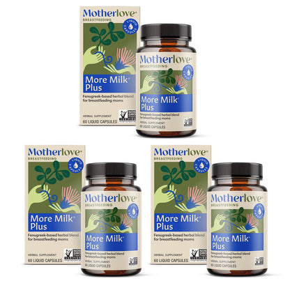 Motherlove More Milk Plus – Fenugreek-Based Lactation Support (Organic, Non-GMO, Vegan)