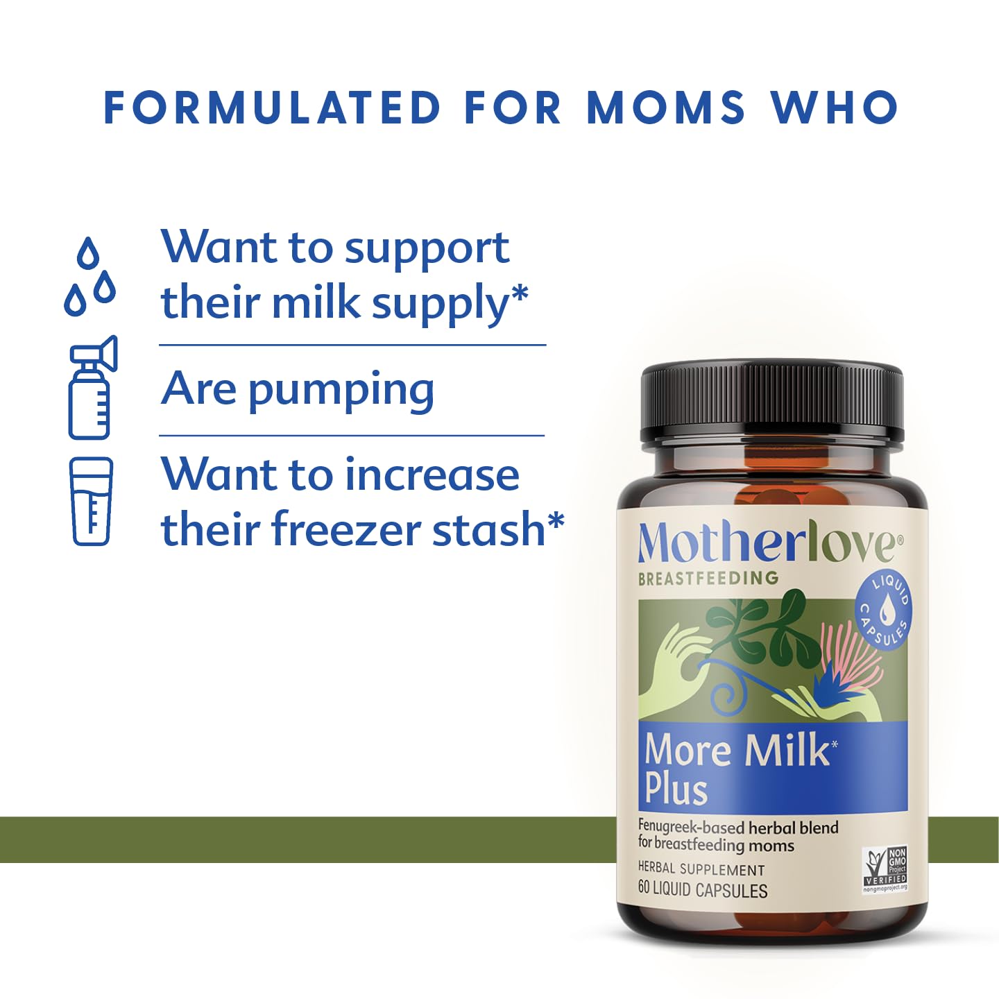 Motherlove More Milk Plus – Fenugreek-Based Lactation Support (Organic, Non-GMO, Vegan)