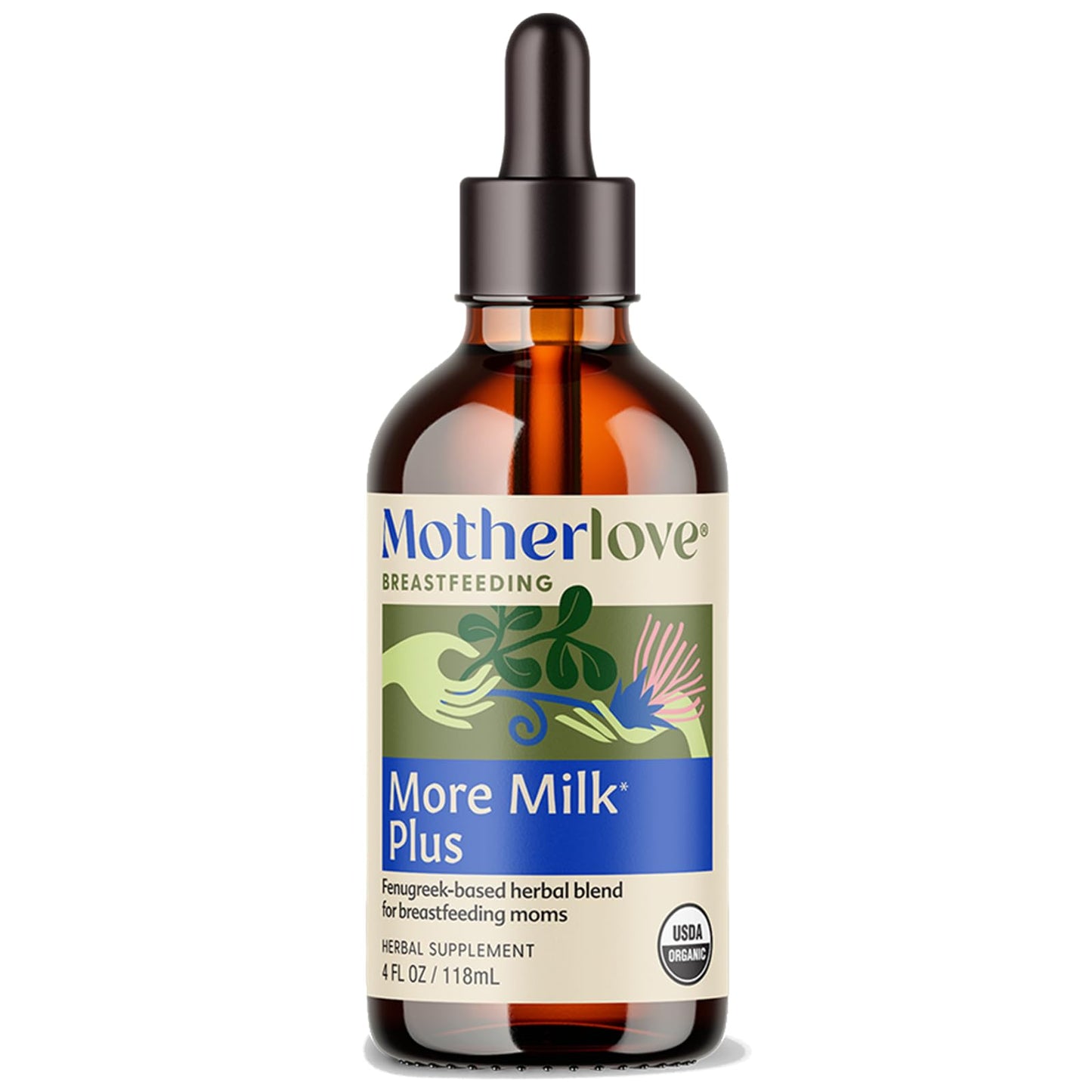 Motherlove More Milk Plus Tincture – Organic Fenugreek-Based Lactation Support (4 oz)