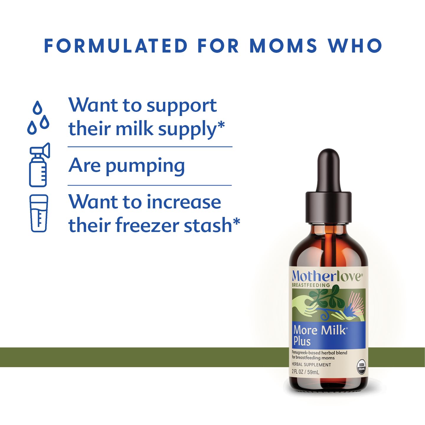 Motherlove More Milk Plus Tincture – Organic Fenugreek-Based Lactation Support (4 oz)