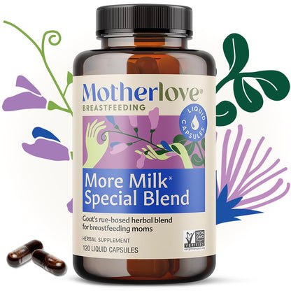 Motherlove More Milk Special Blend – Herbal Lactation Support (120 Capsules)