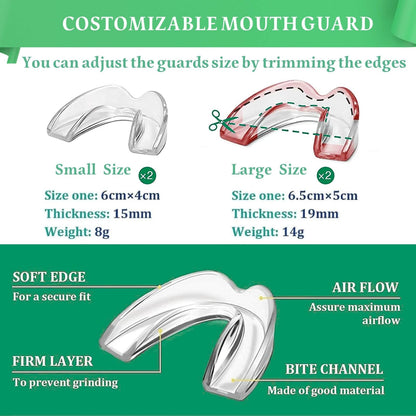 Mouth Guard for Clenching Teeth at Night – 4 Pack Night Guards
