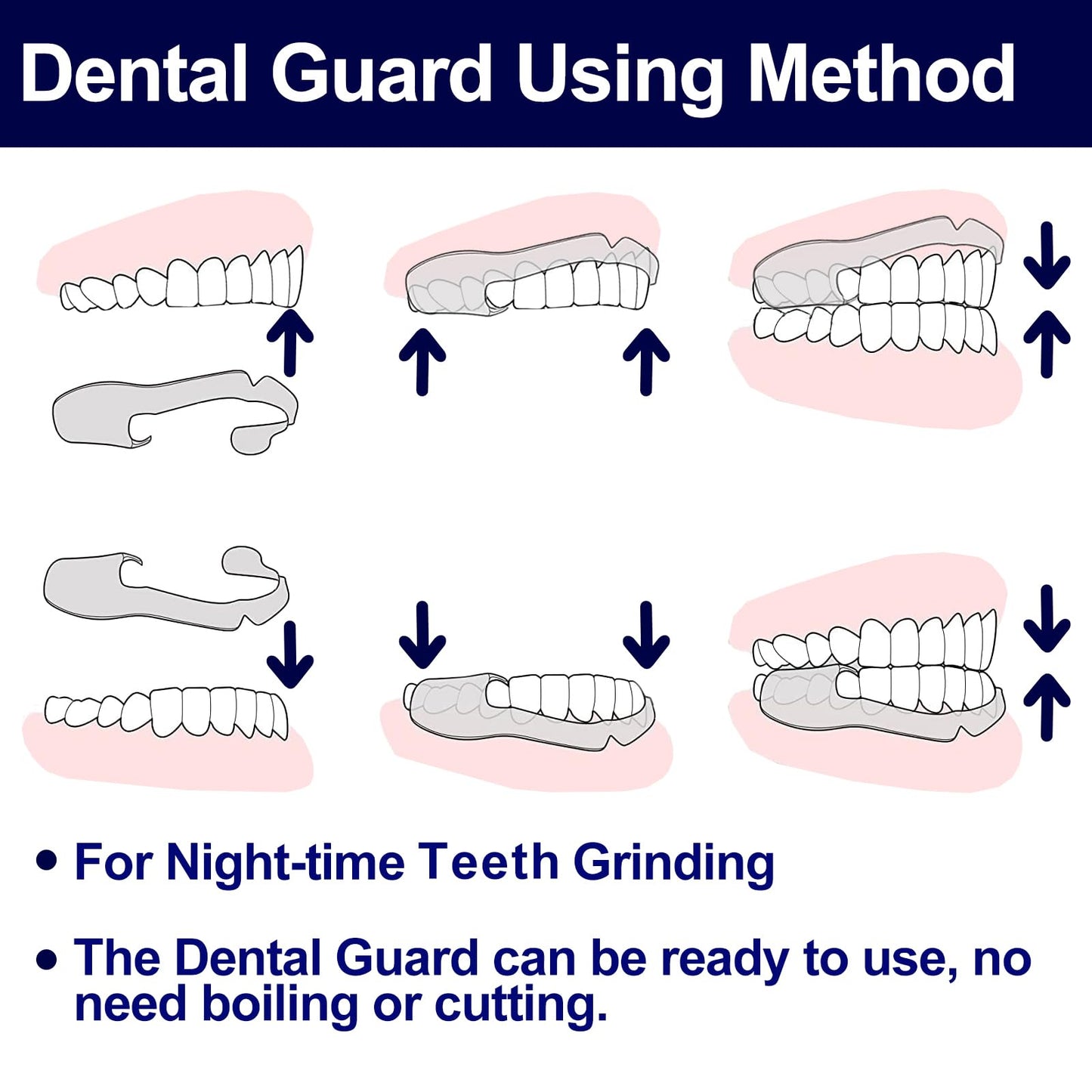 Mouth Guard for Teeth Grinding & Clenching – 16 Count, BPA Free, One Size Fits All