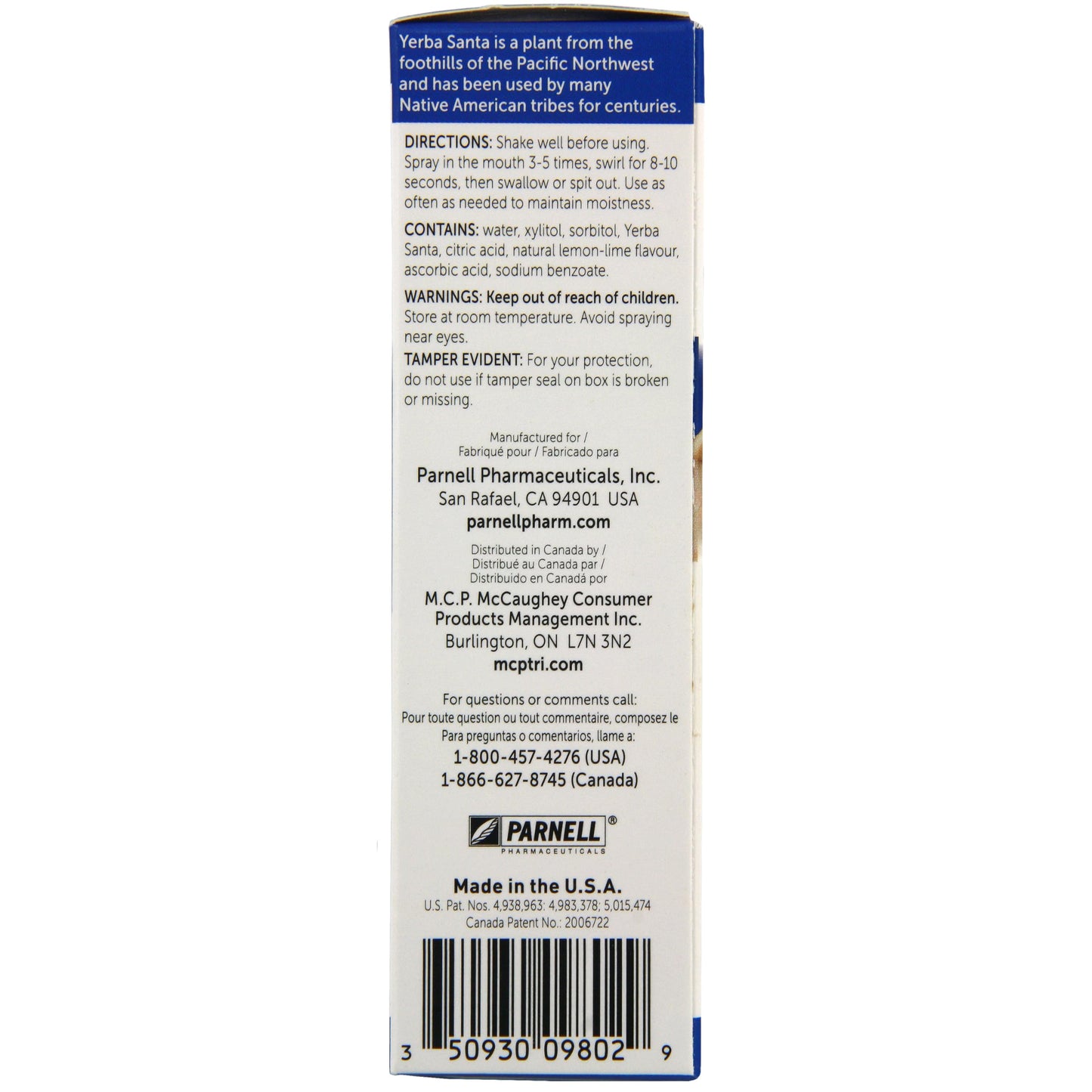 Mouth Kote Dry Mouth Spray 2 oz | Yerba Santa Formula, Xylitol