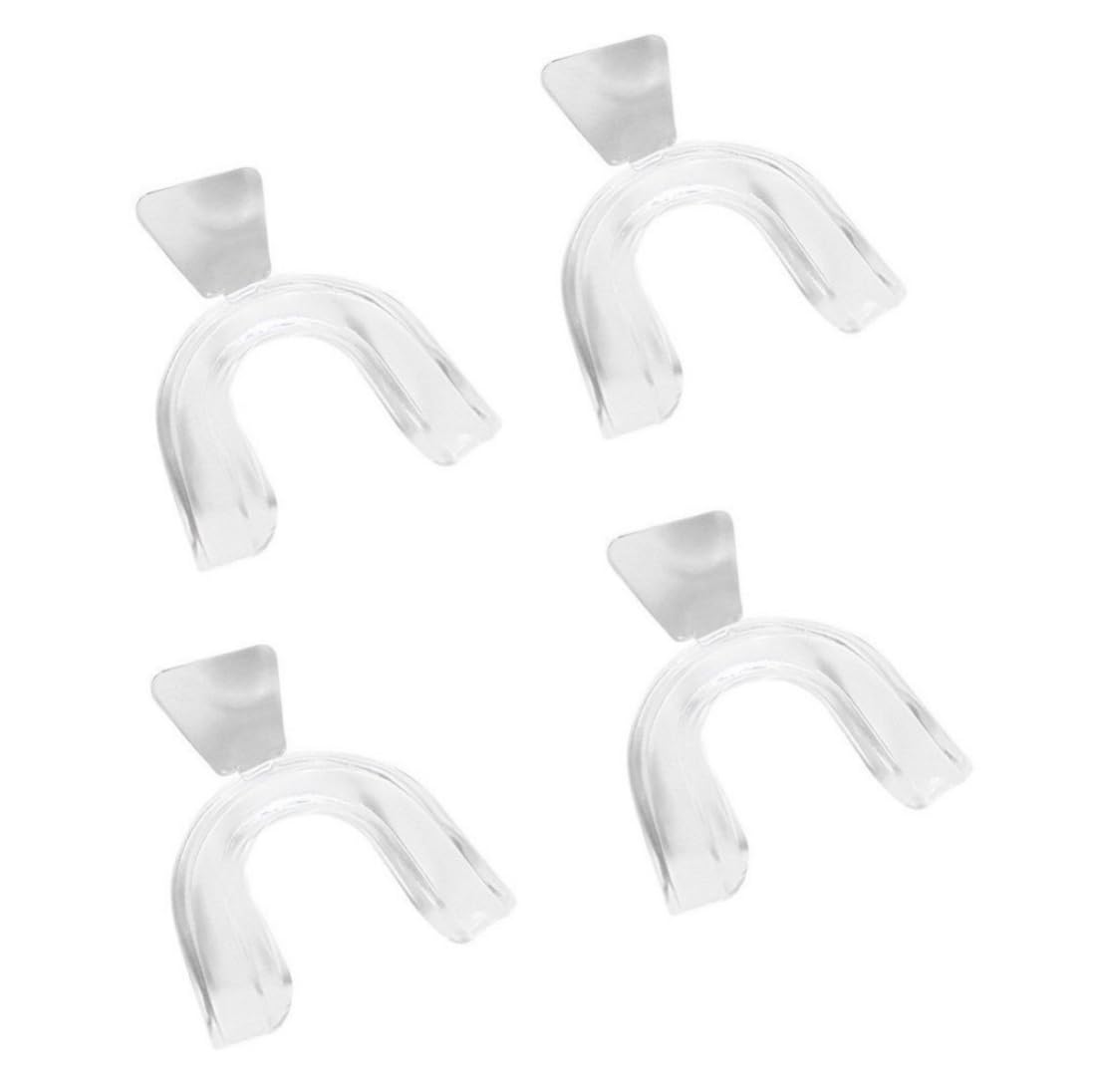 4Pcs Silicone Transparent Mouth Guards – Comfortable Night & Sports Guard for Bruxism