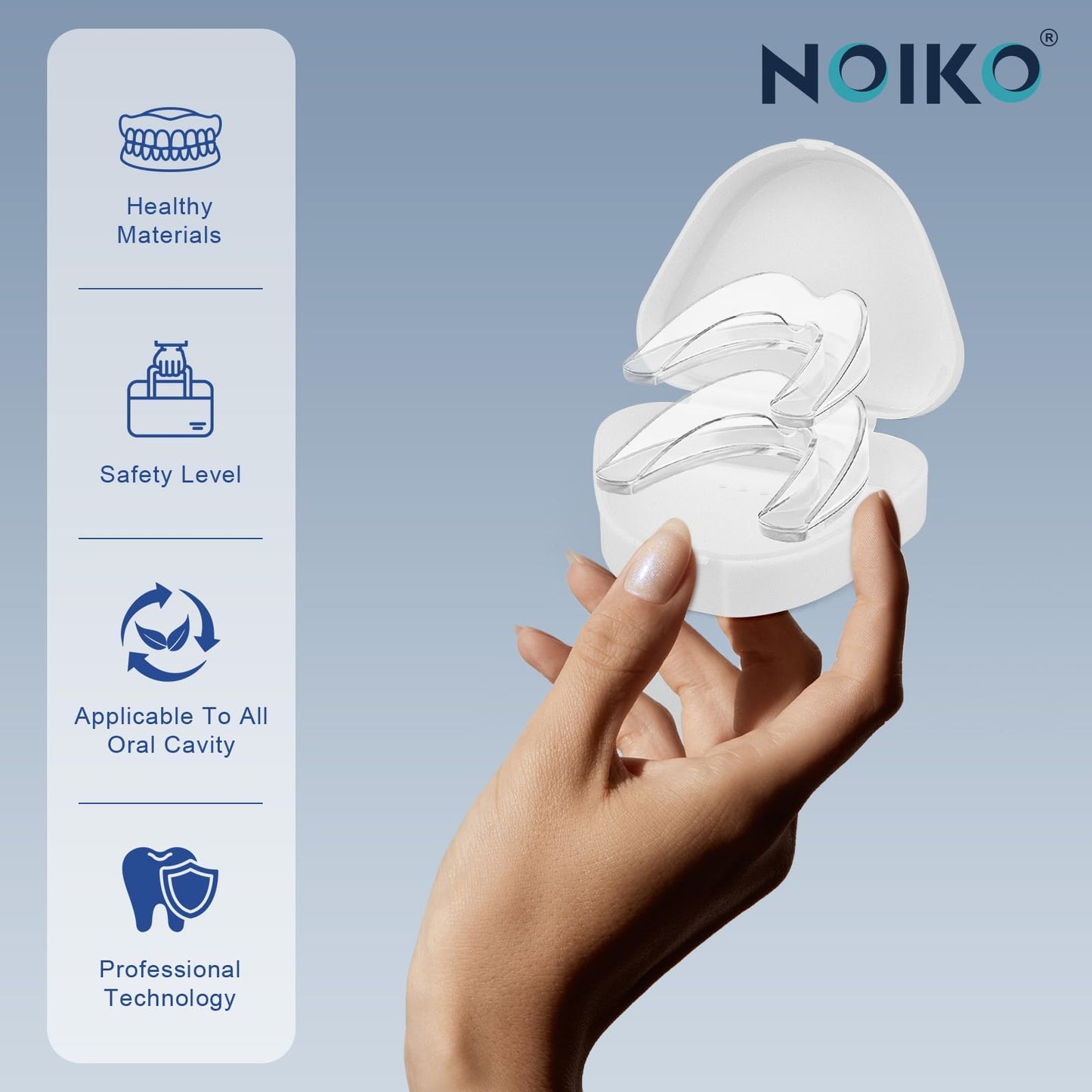 Mouth Guard for Teeth Grinding at Night – EVA Night Guard with 6 Cleaning Tablets