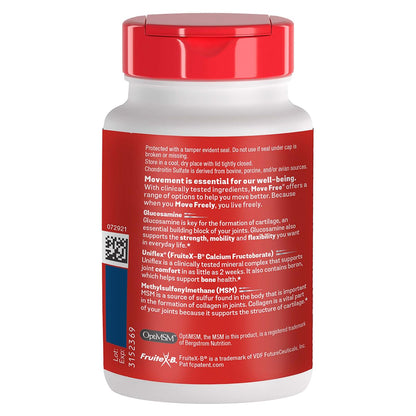 Move Free Advanced Plus MSM Coated Tablets – Joint Health with Glucosamine & Chondroitin (120 Count, Pack of 2)