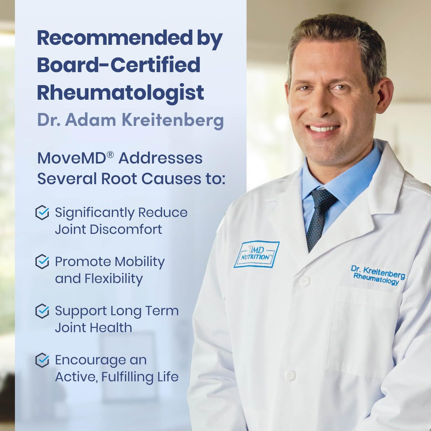 MoveMD Joint Support by 1MD Nutrition | Collagen + Astaxanthin + Hyaluronic Acid